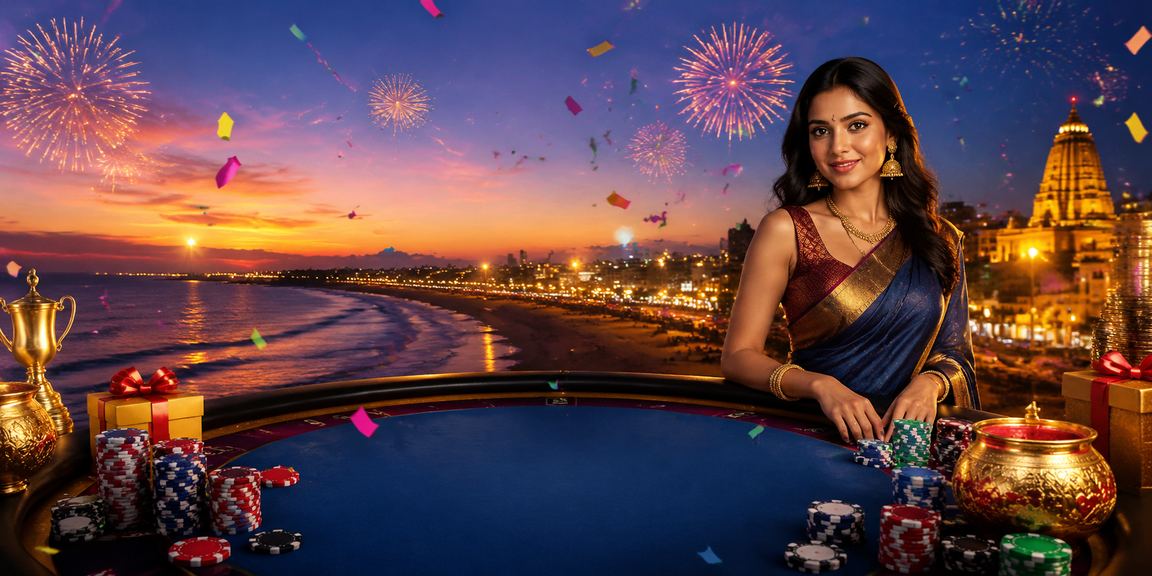 Indian lady enjoying Andar Bahar game on mobile